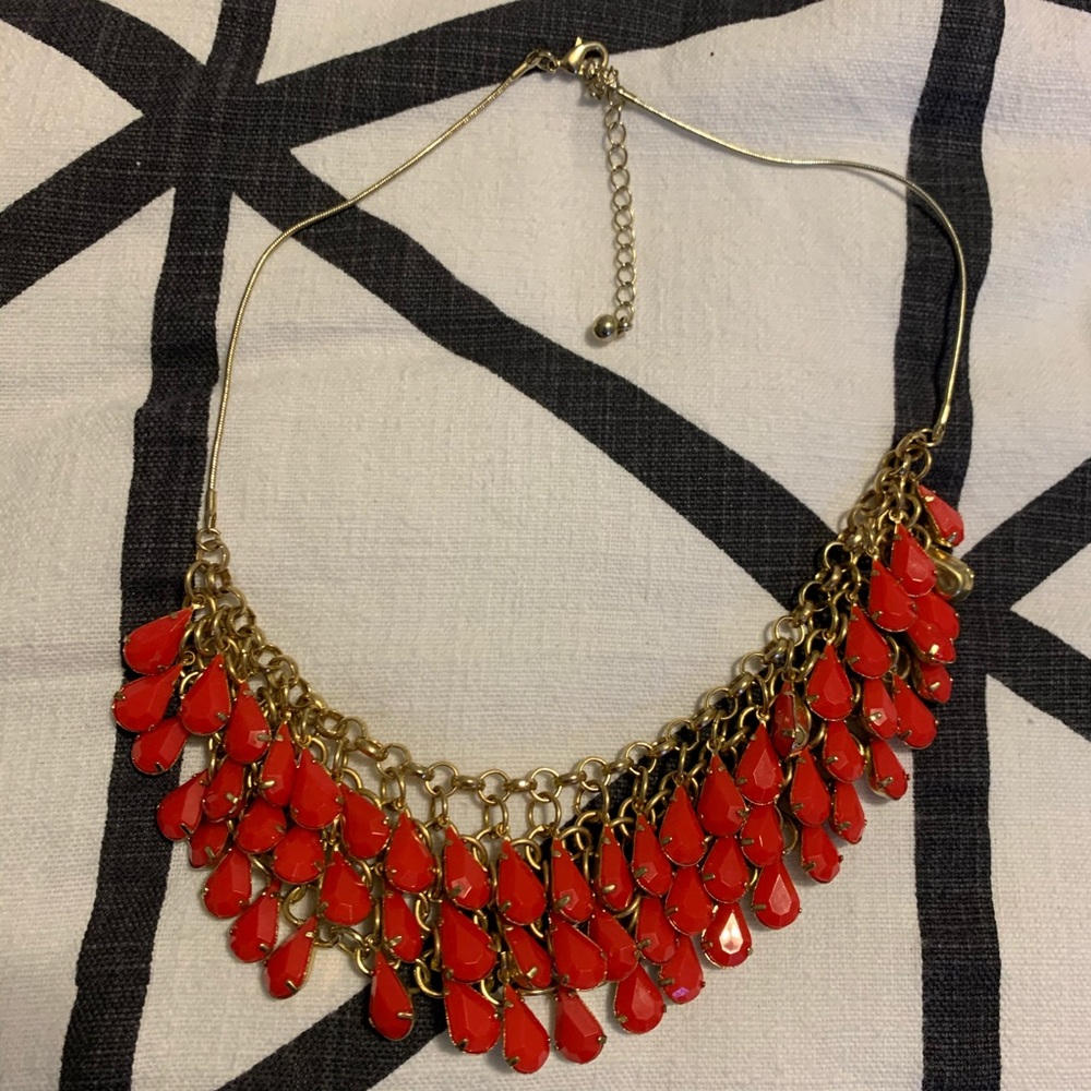 Layered coral necklace